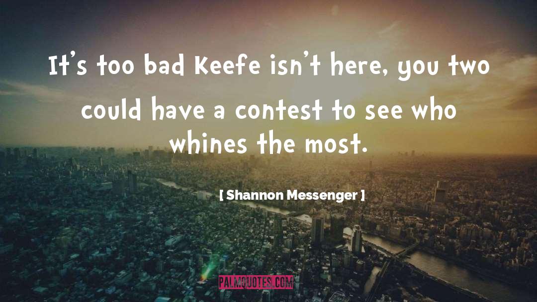 Keefe Sencen quotes by Shannon Messenger