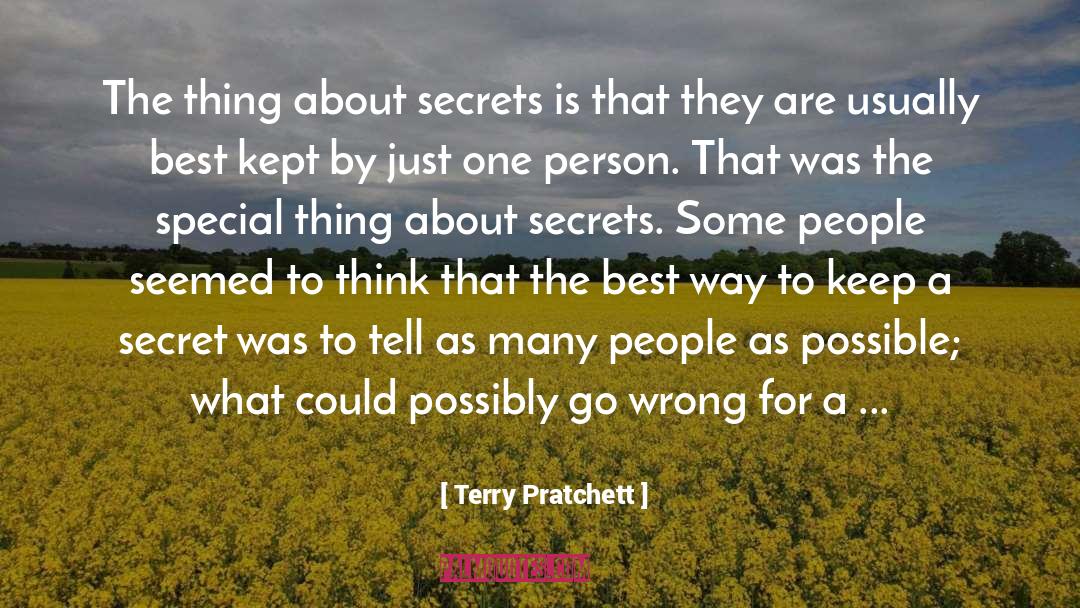 Keep A Secret quotes by Terry Pratchett