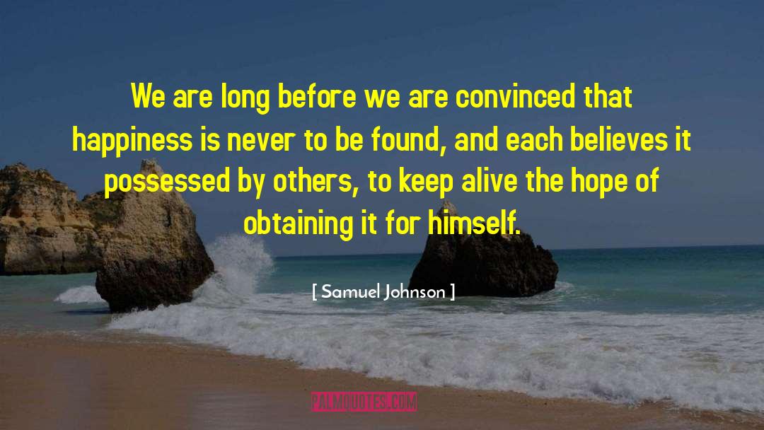 Keep Alive quotes by Samuel Johnson