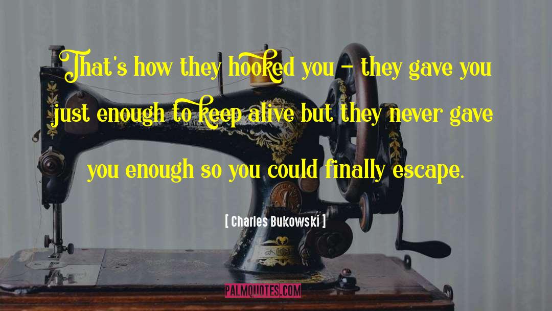 Keep Alive quotes by Charles Bukowski