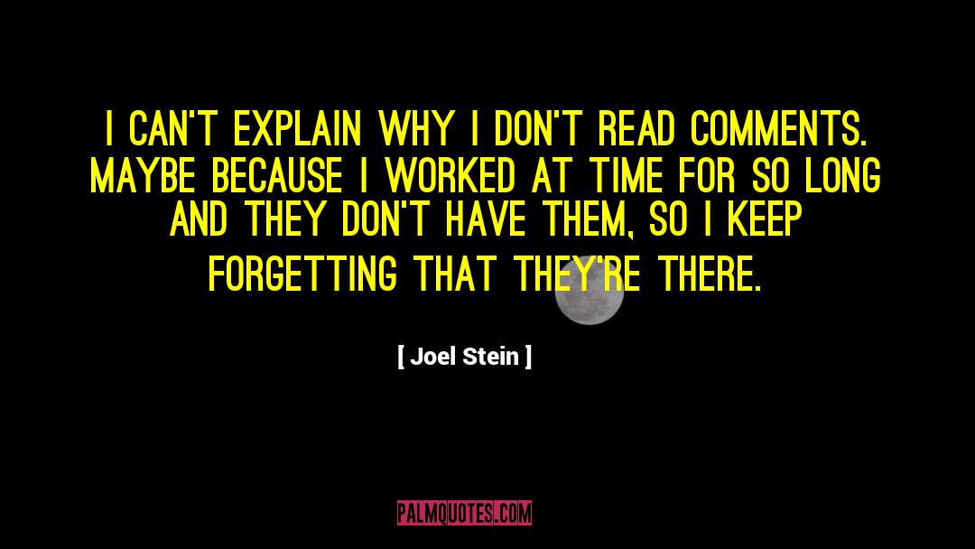 Keep At It quotes by Joel Stein