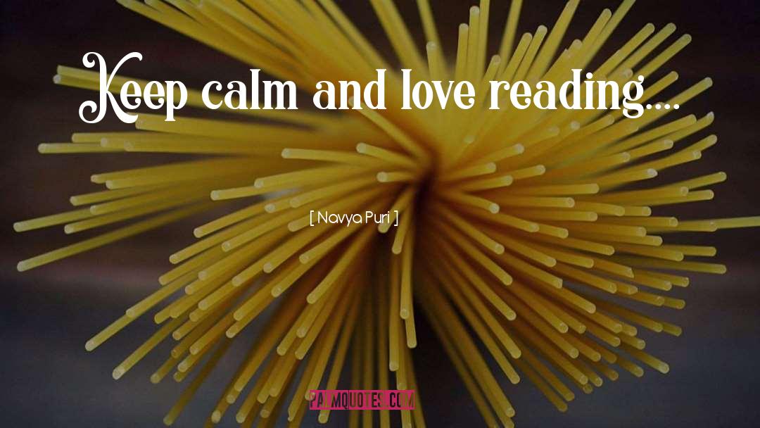 Keep Calm quotes by Navya Puri