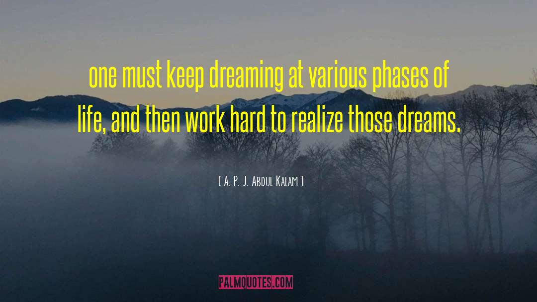 Keep Dreaming quotes by A. P. J. Abdul Kalam