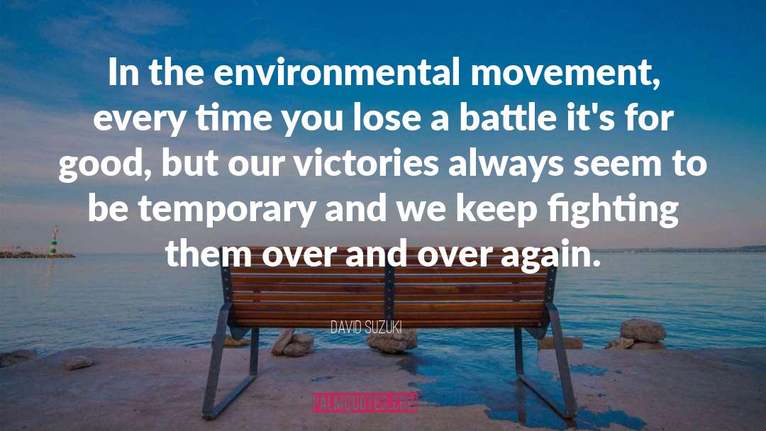 Keep Fighting quotes by David Suzuki