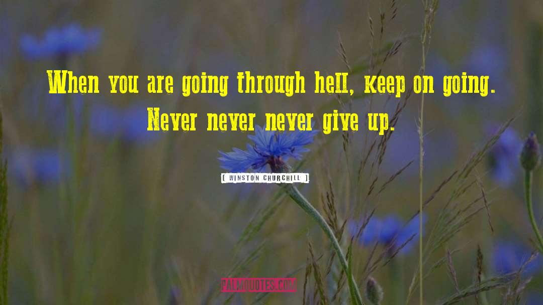 Keep On Going quotes by Winston Churchill
