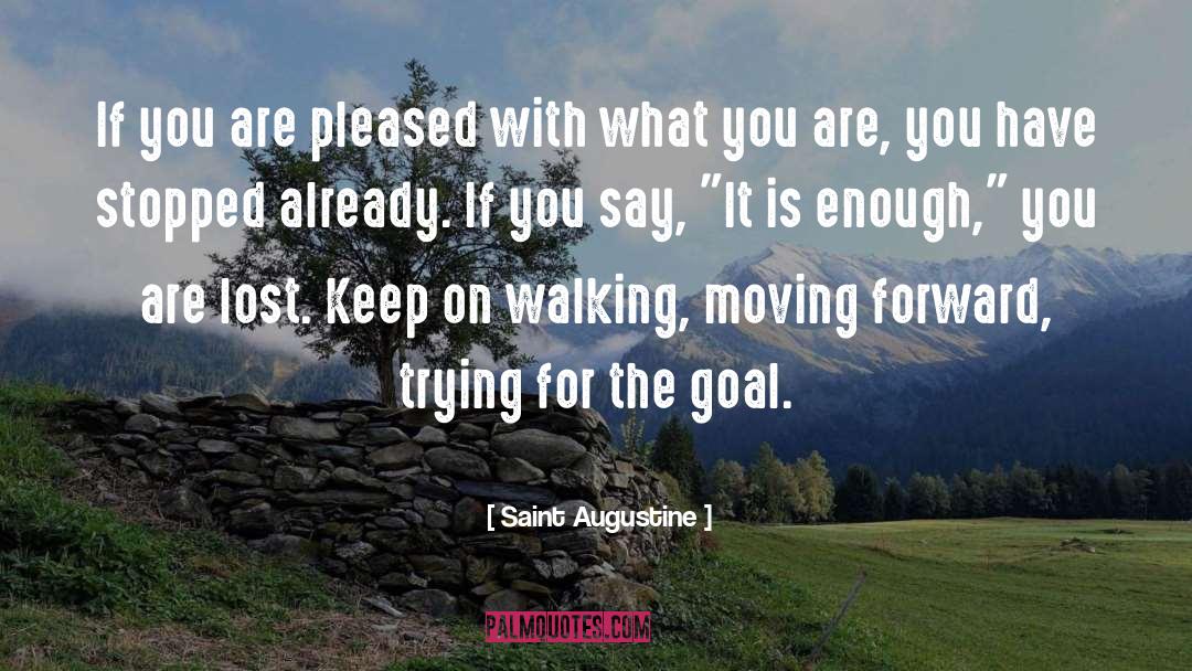 Keep On Walking quotes by Saint Augustine