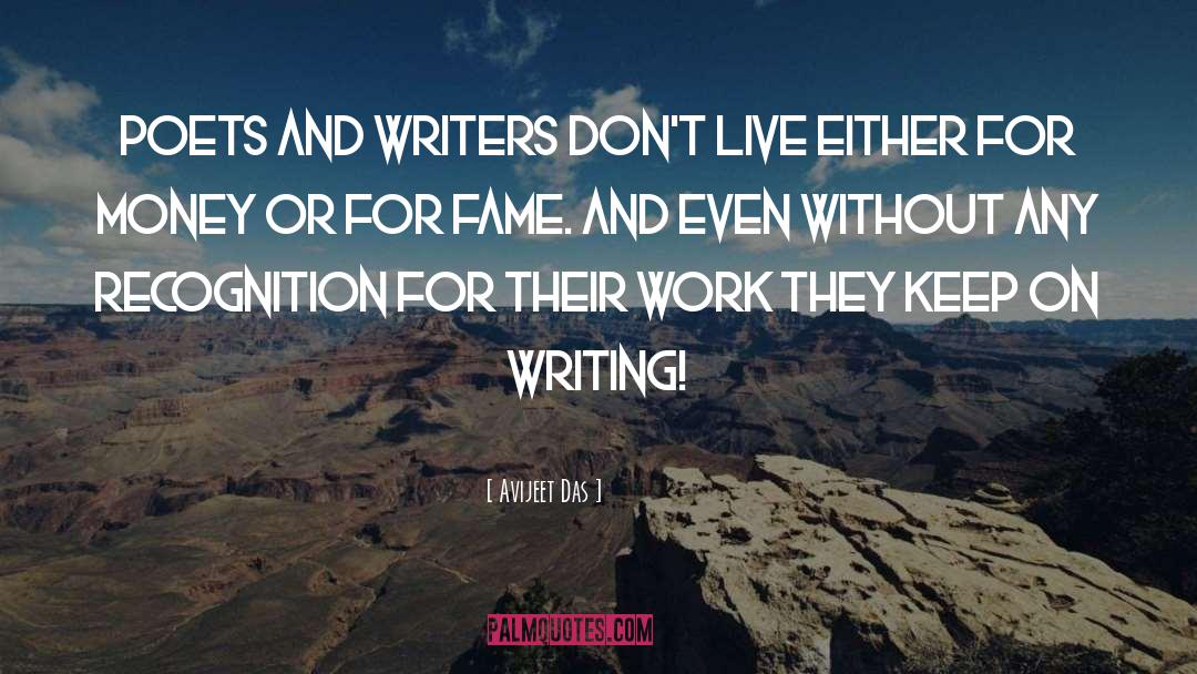 Keep On Writing quotes by Avijeet Das