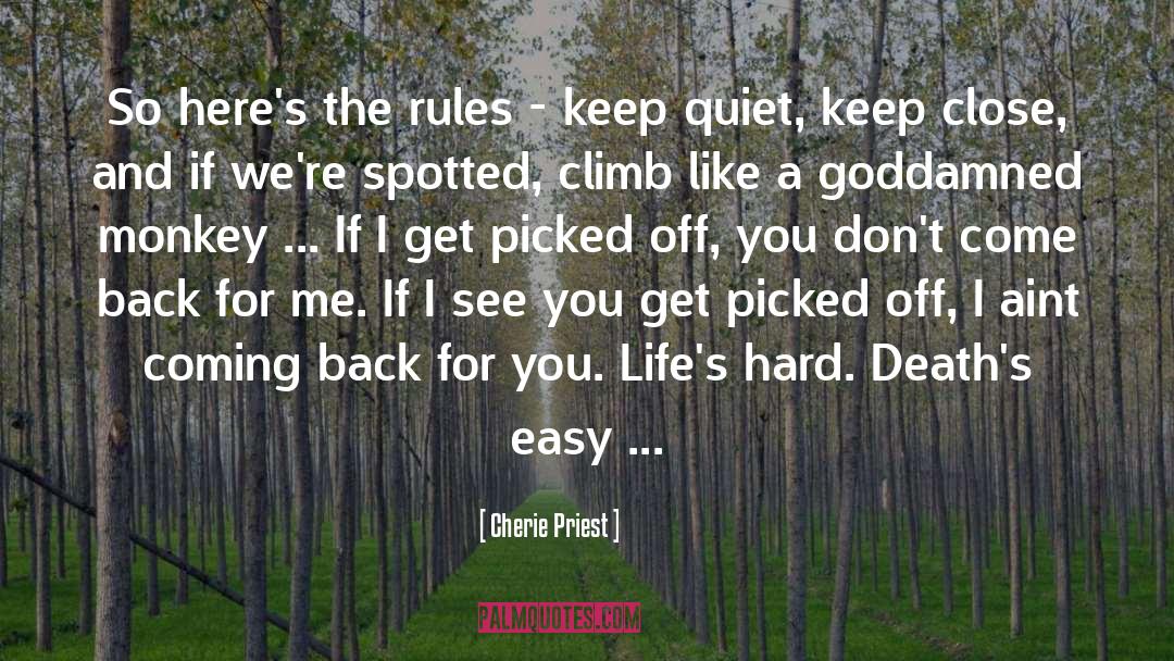 Keep Quiet quotes by Cherie Priest