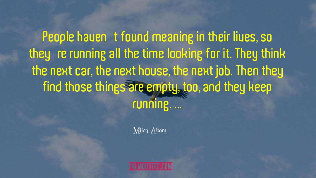 Keep Running quotes by Mitch Albom