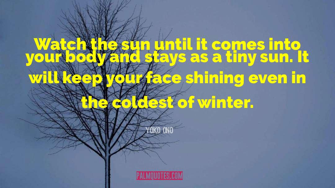 Keep Shining Anyway quotes by Yoko Ono