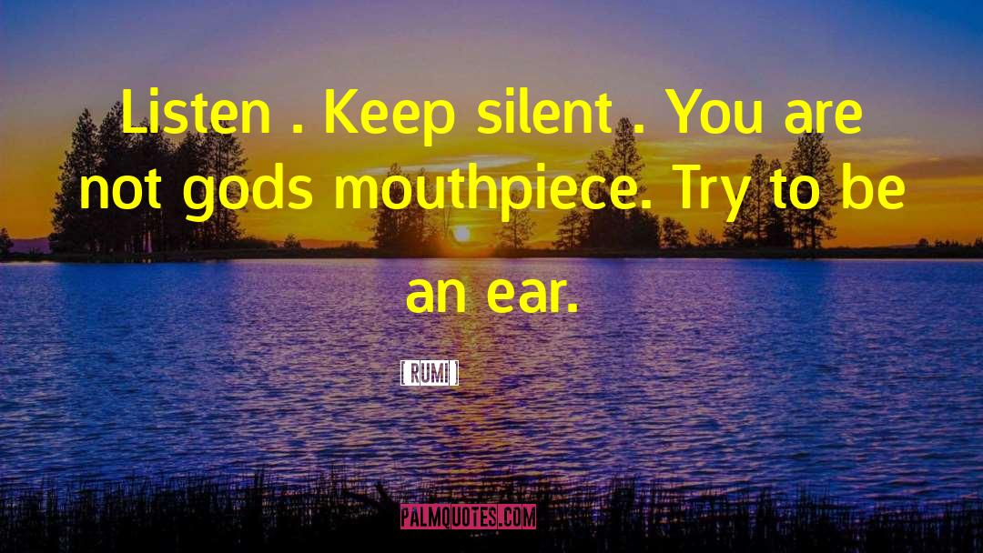 Keep Silent quotes by Rumi