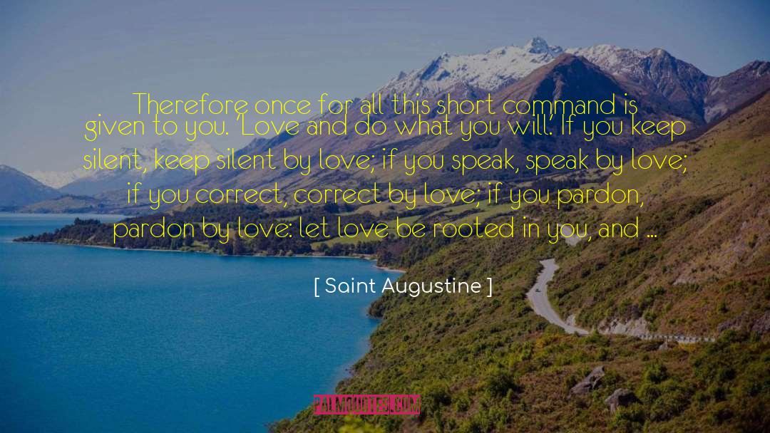 Keep Silent quotes by Saint Augustine