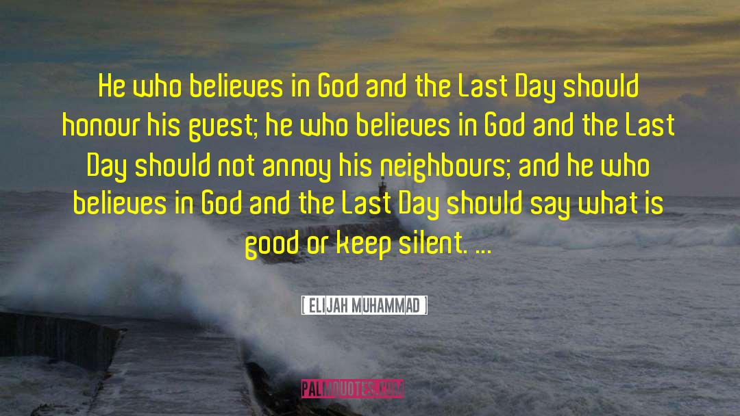 Keep Silent quotes by Elijah Muhammad