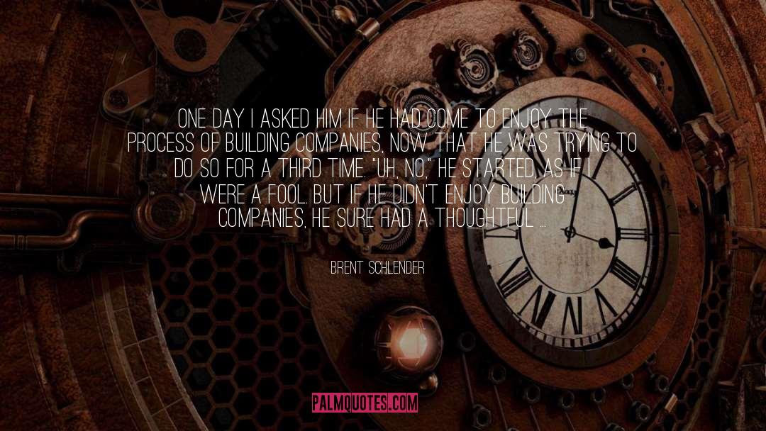 Keep Silent quotes by Brent Schlender