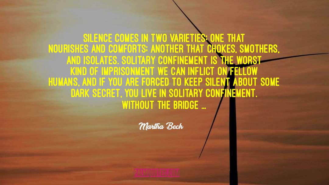 Keep Silent quotes by Martha Beck