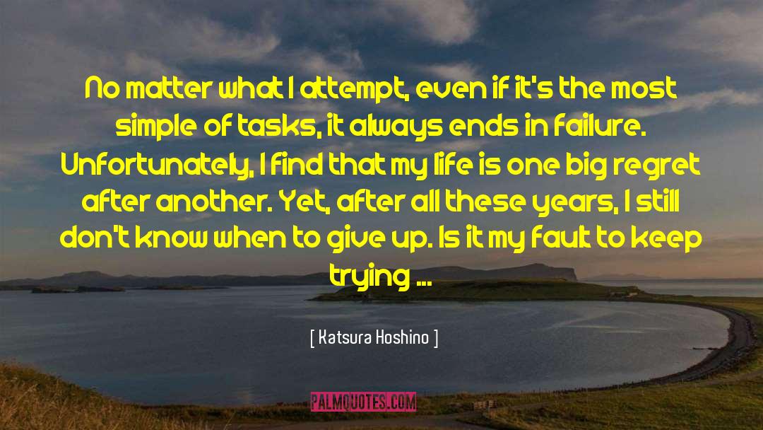 Keep Trying quotes by Katsura Hoshino