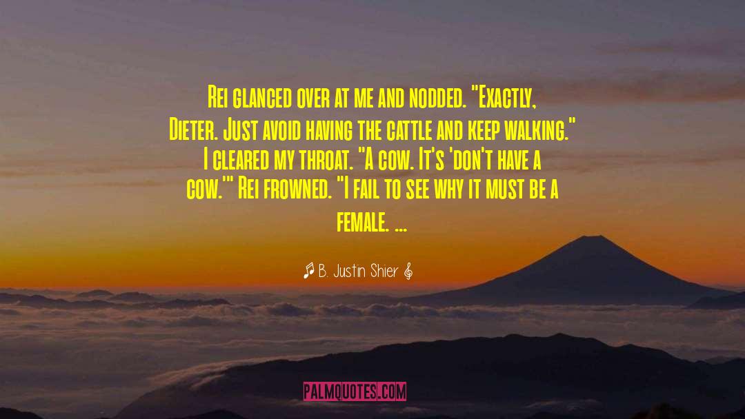 Keep Walking quotes by B. Justin Shier