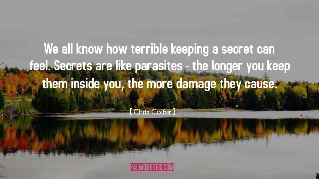Keeping A Secret quotes by Chris Colfer