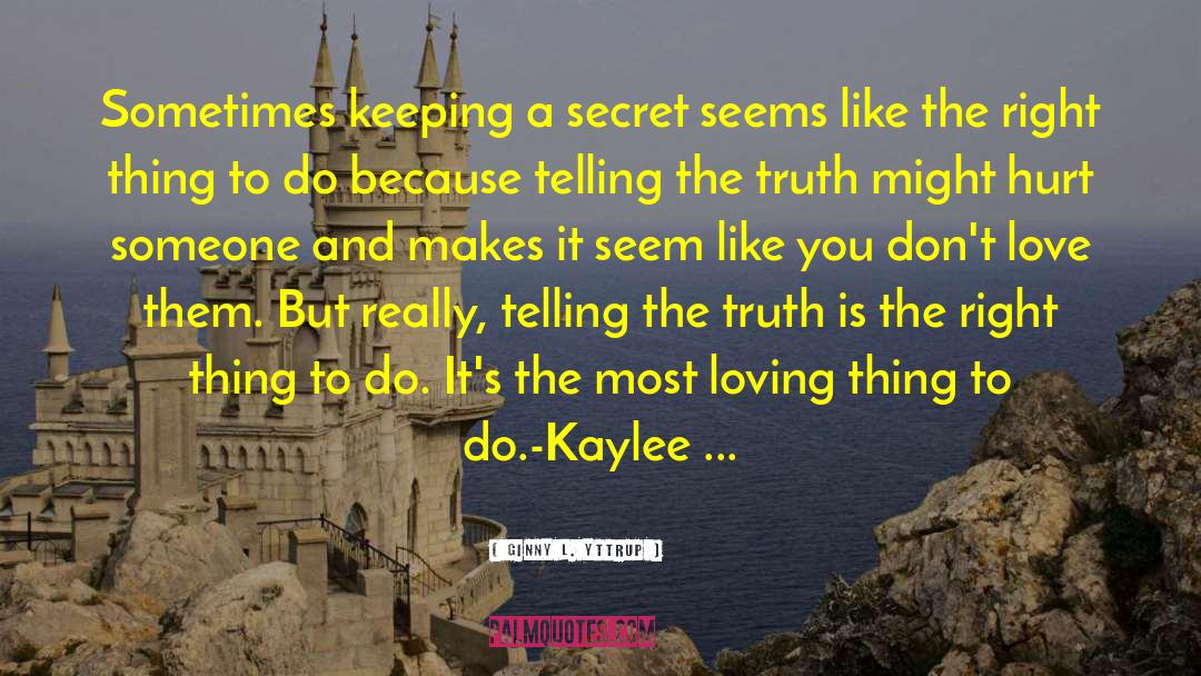 Keeping A Secret quotes by Ginny L. Yttrup