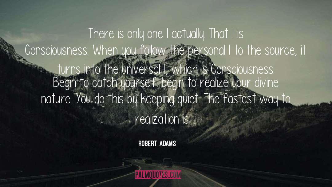 Keeping Quiet quotes by Robert Adams