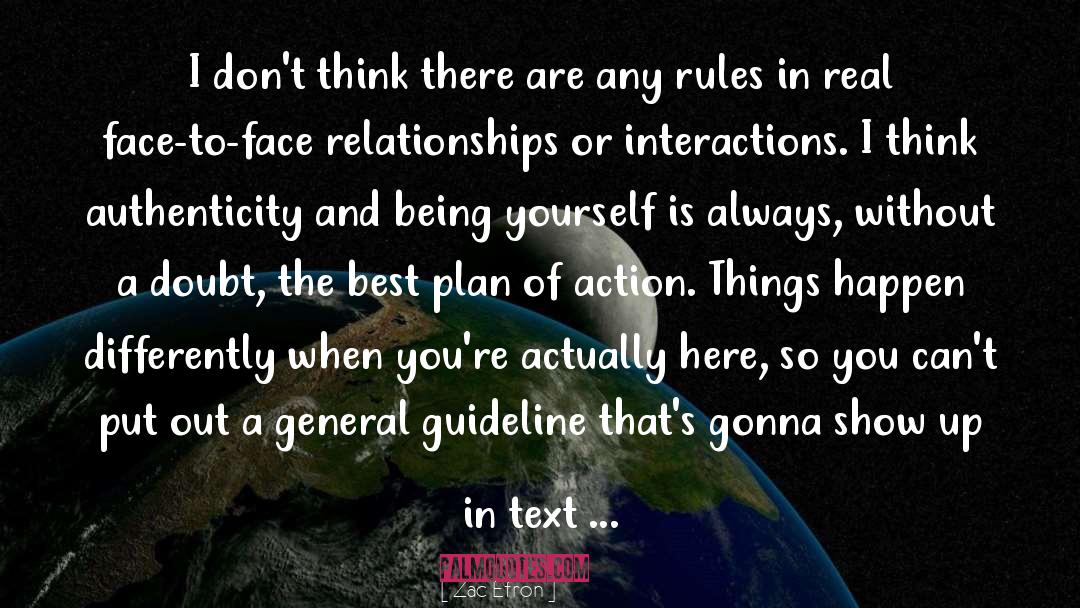 Keeping Rules quotes by Zac Efron