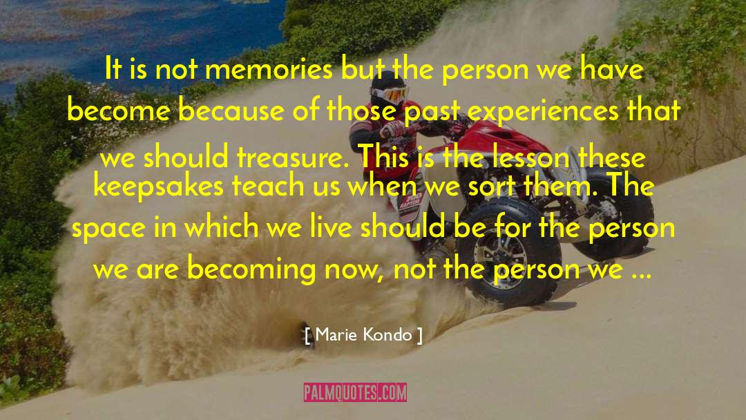 Keepsakes quotes by Marie Kondo
