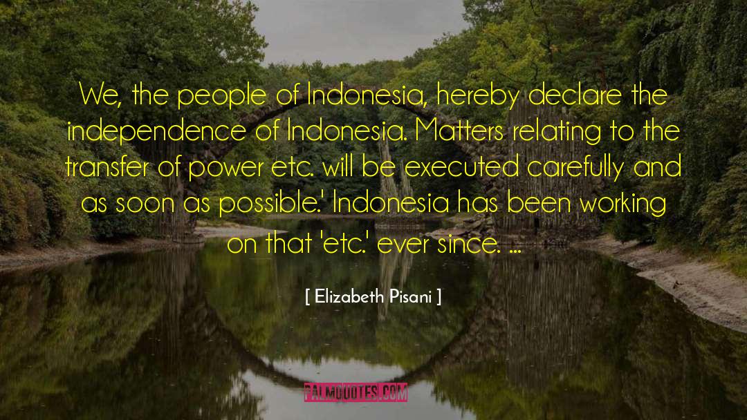 Kekafiran Indonesia quotes by Elizabeth Pisani