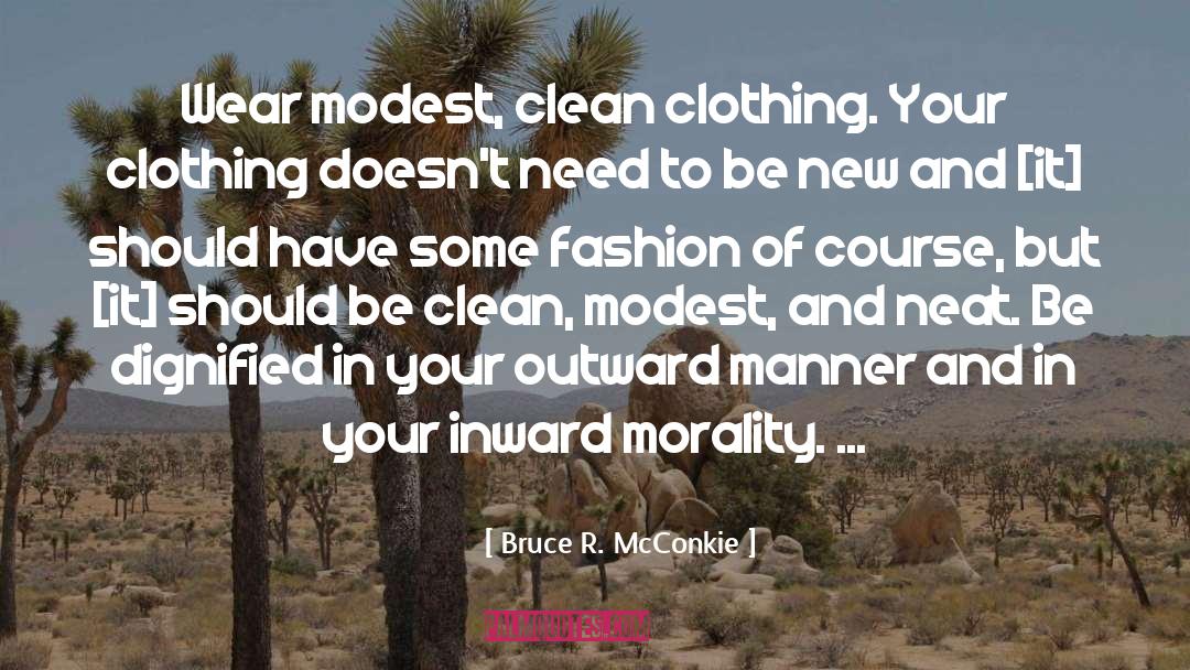 Kenar Clothing quotes by Bruce R. McConkie