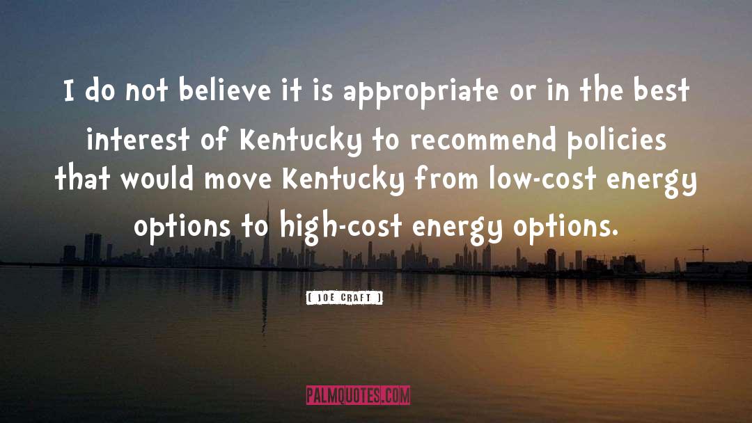 Kentucky quotes by Joe Craft