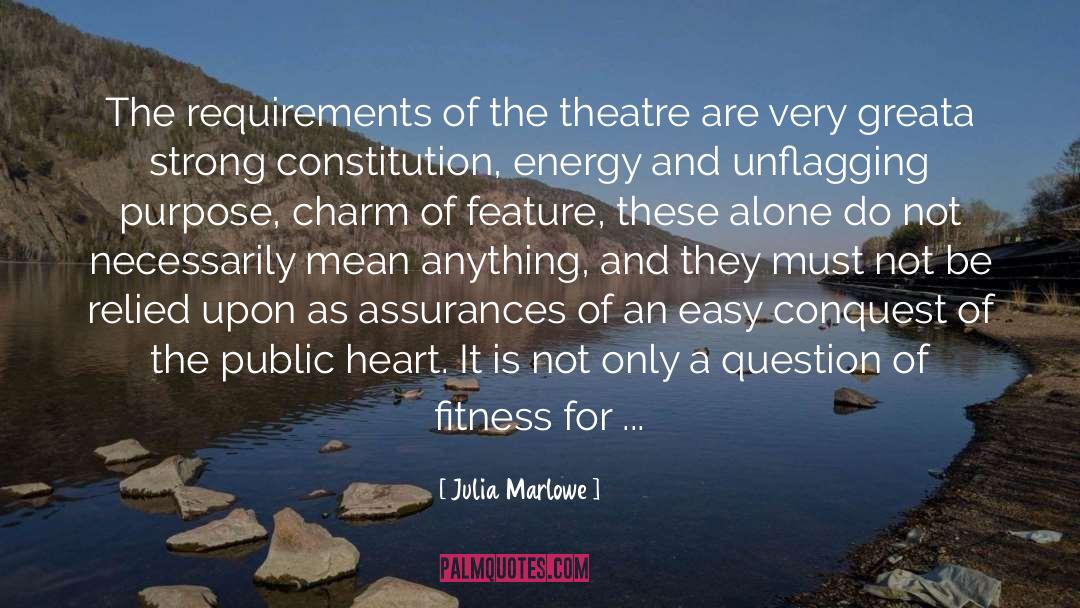 Kenyan Theatre quotes by Julia Marlowe