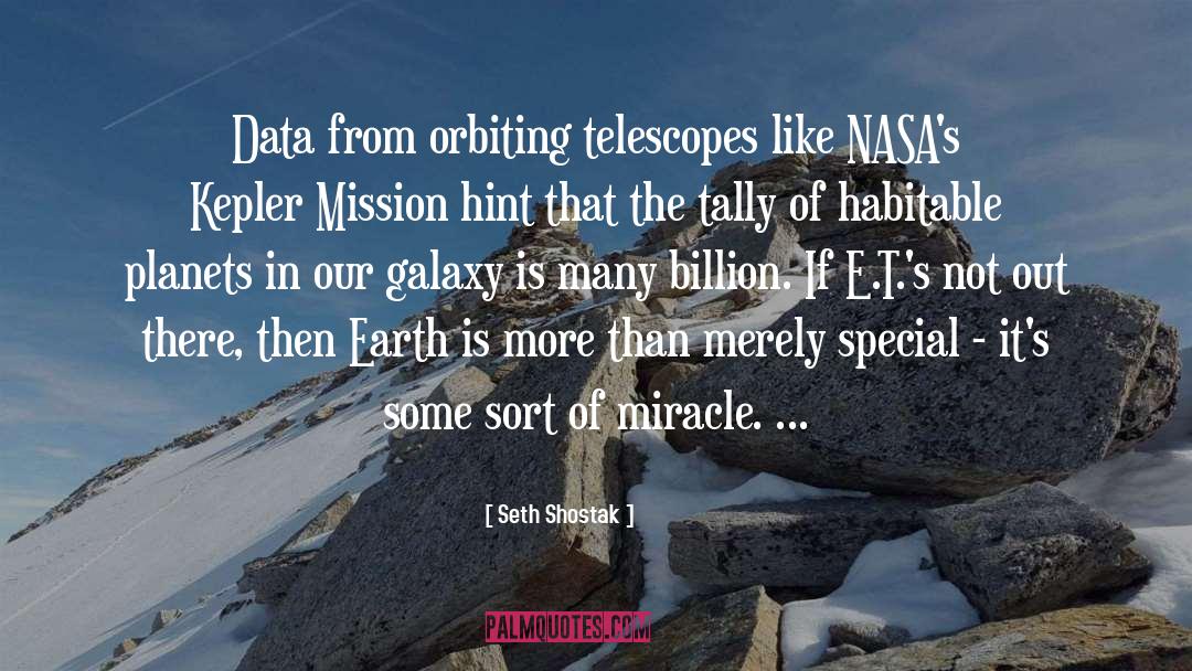 Kepler quotes by Seth Shostak