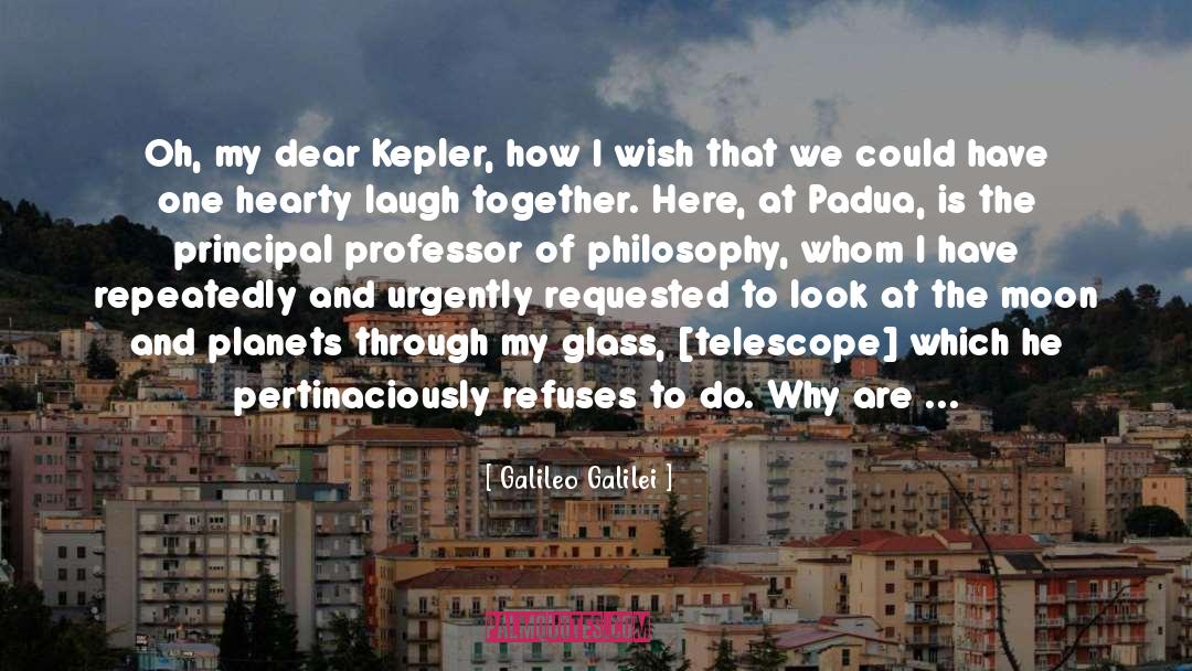 Kepler quotes by Galileo Galilei