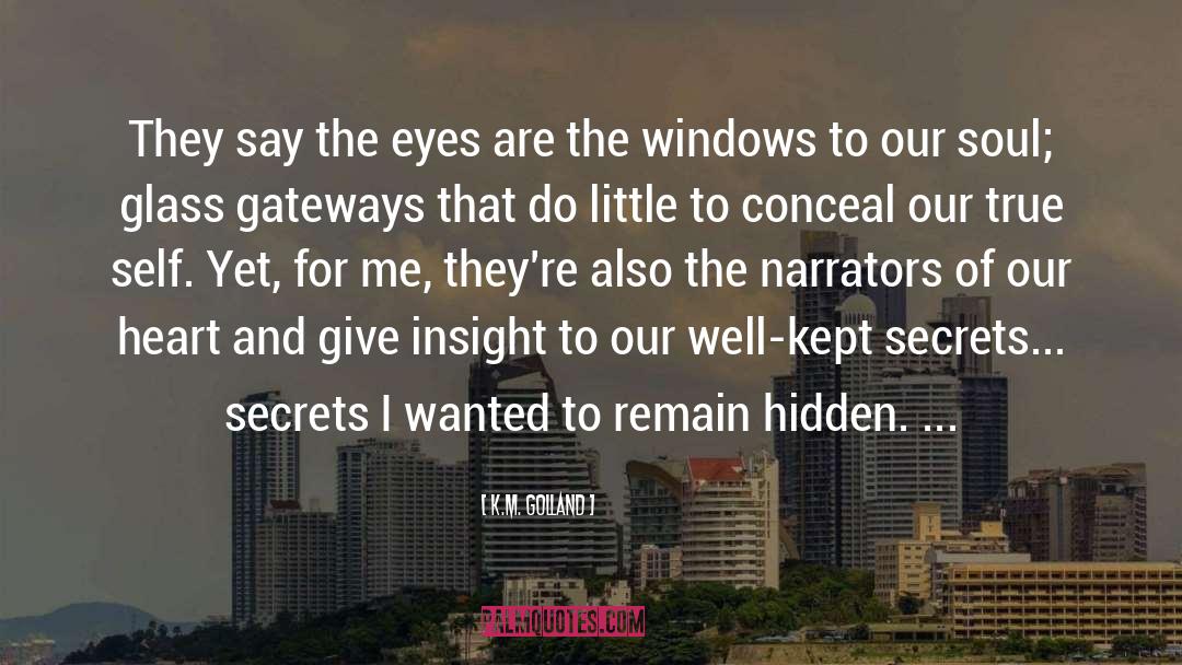 Kept Secrets quotes by K.M. Golland