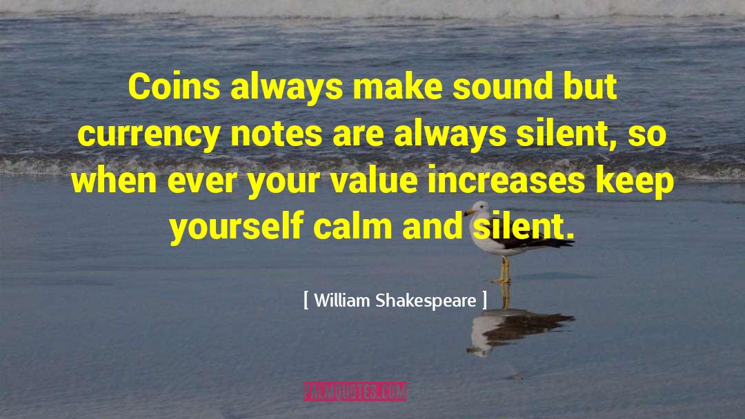 Kept Silent quotes by William Shakespeare