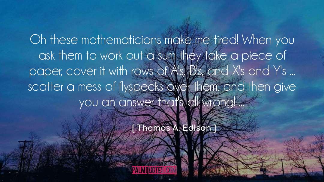 Ker Ys quotes by Thomas A. Edison