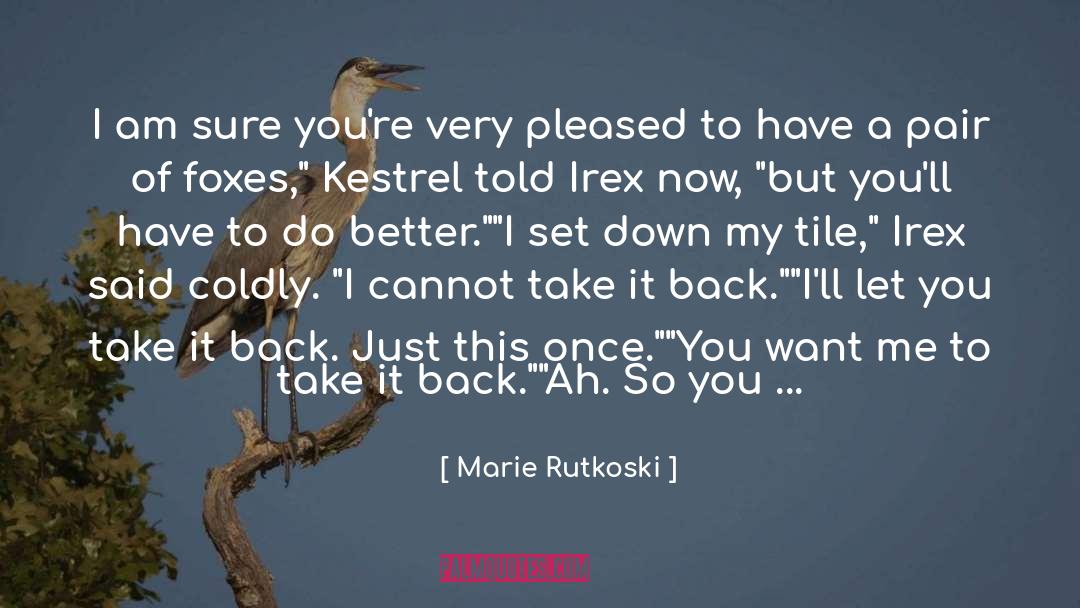 Kestrel quotes by Marie Rutkoski