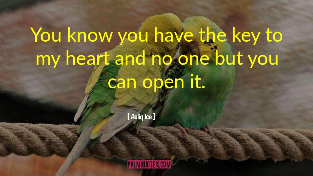 Key Heart quotes by Auliq Ice