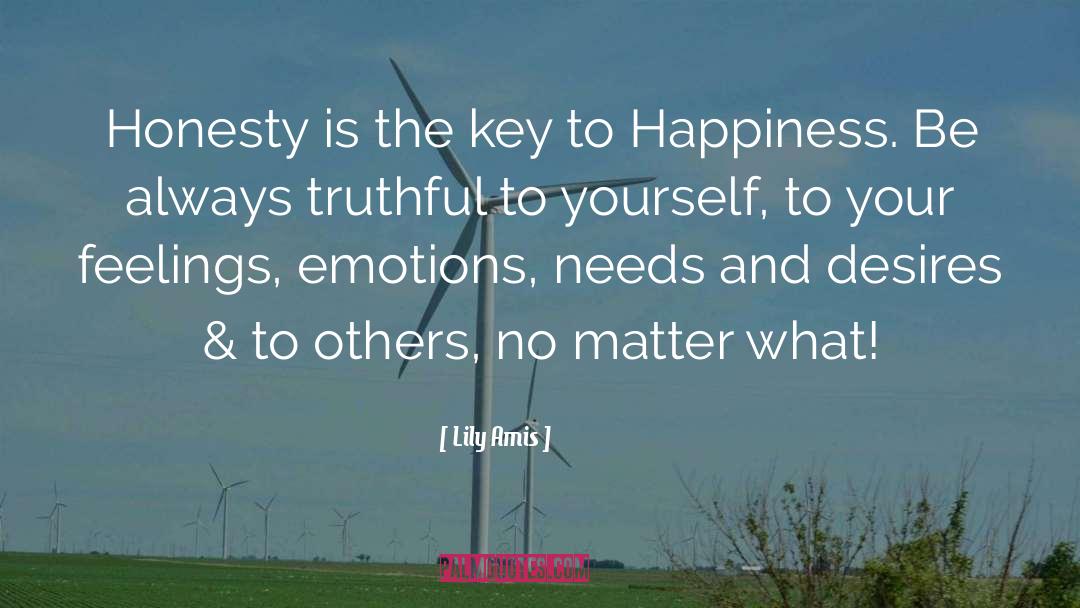 Key To Happiness quotes by Lily Amis