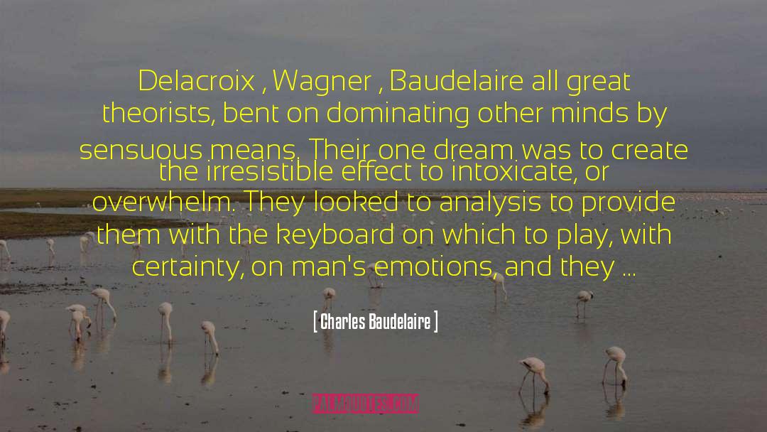 Keyboard quotes by Charles Baudelaire