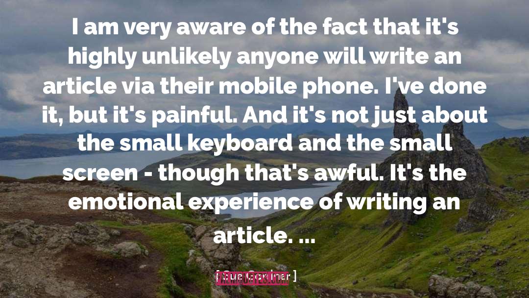 Keyboards quotes by Sue Gardner