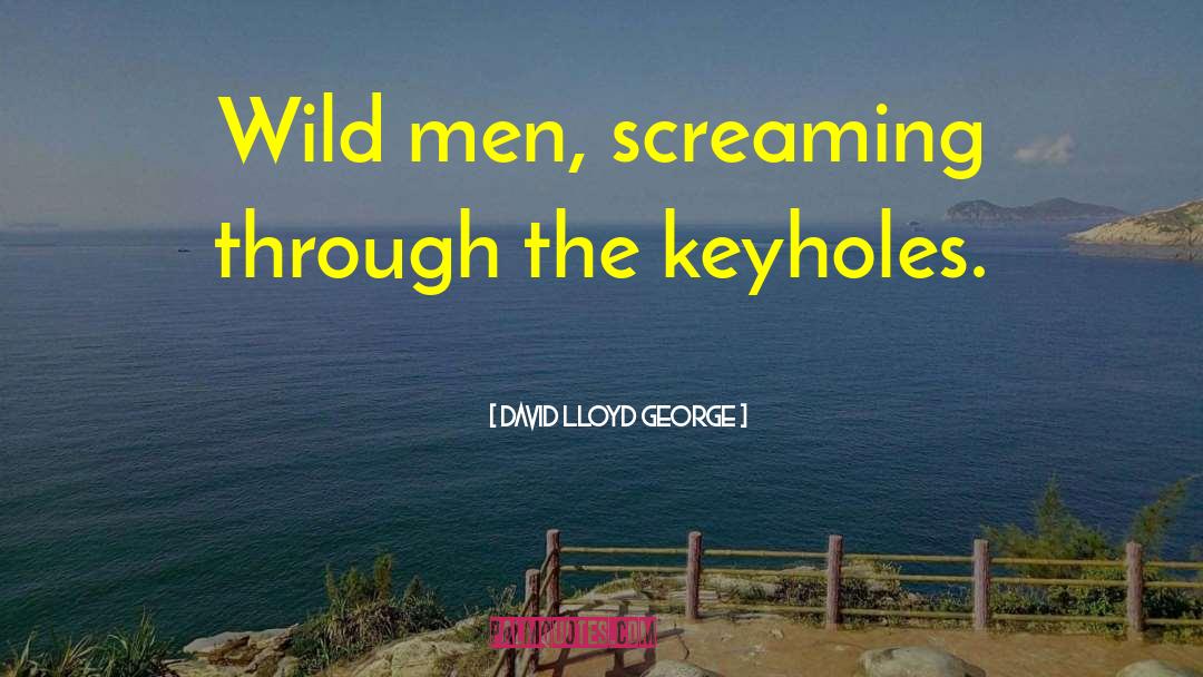 Keyholes quotes by David Lloyd George
