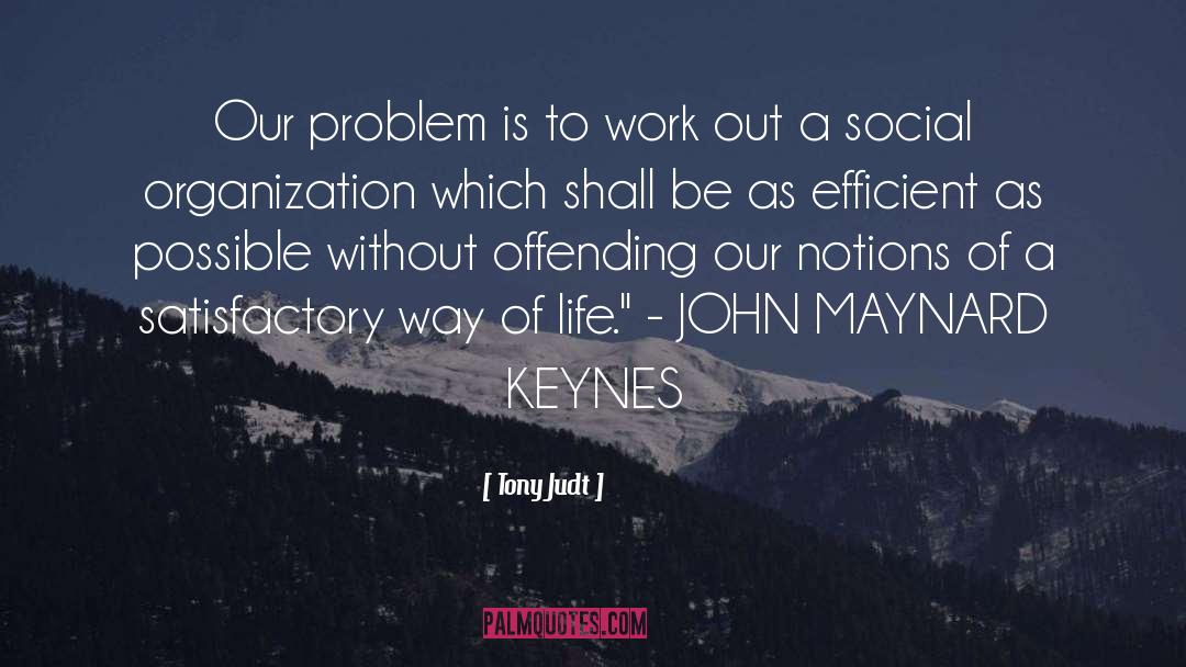 Keynes quotes by Tony Judt