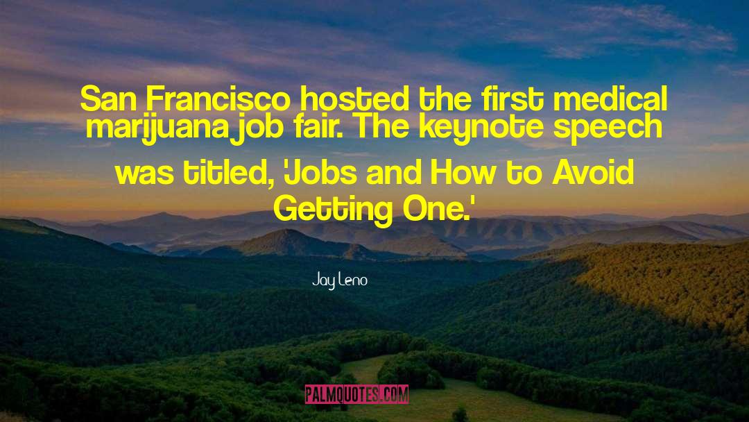 Keynote quotes by Jay Leno