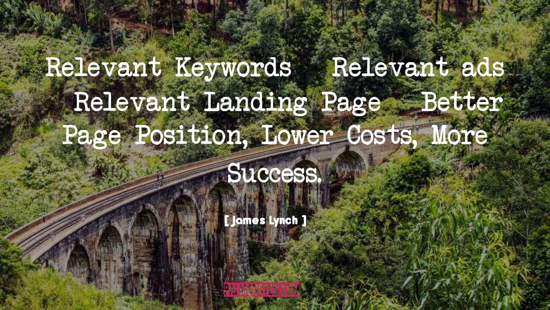 Keywords quotes by James Lynch