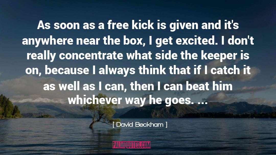 Kick quotes by David Beckham