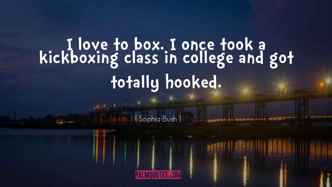 Kickboxing quotes by Sophia Bush