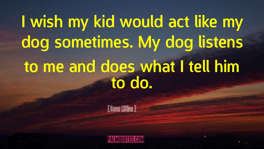 Kid And Dog quotes by Cesar Millan