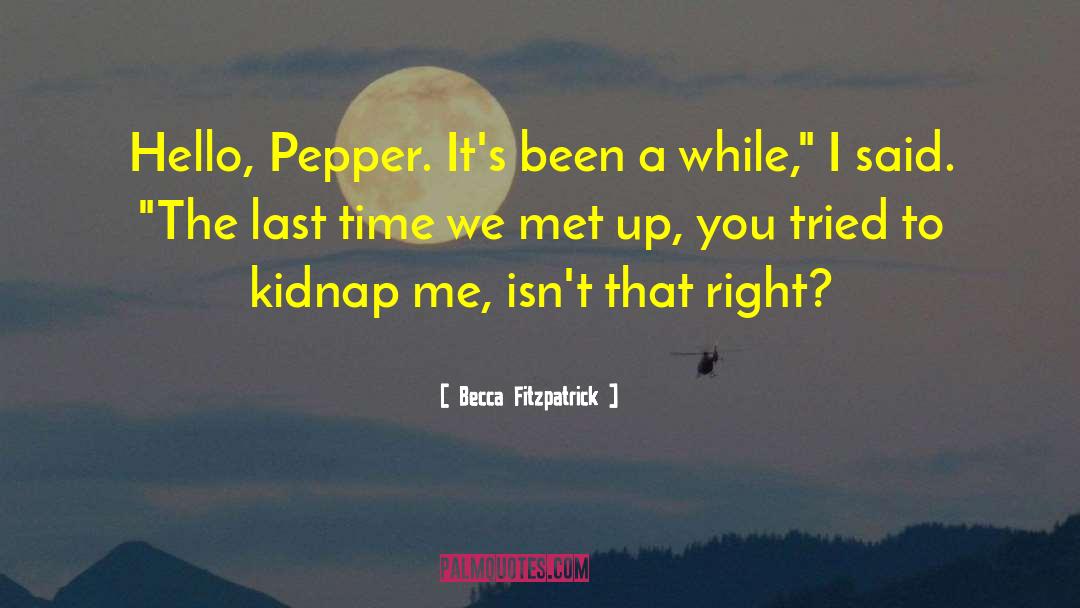 Kidnap quotes by Becca Fitzpatrick