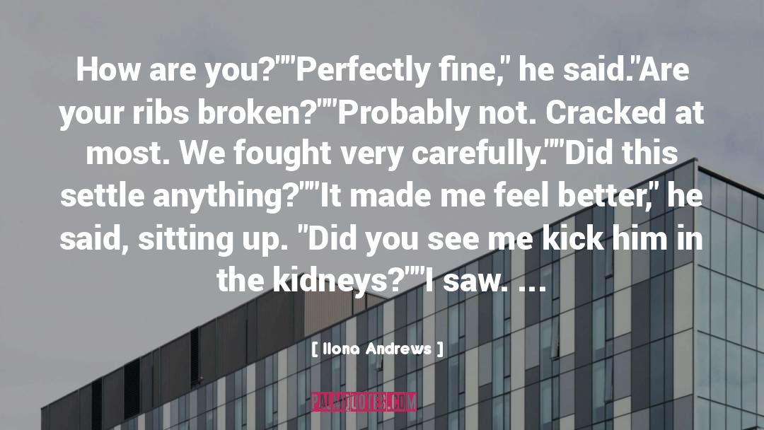 Kidneys quotes by Ilona Andrews