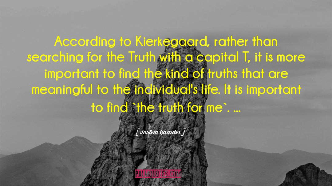 Kierkegaard quotes by Jostein Gaarder
